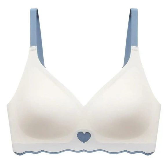 Heart Cutout Wirefree Push-Up Bra | Women Wireless Seamless Intimate Bras #1245 - Picture 1 of 5